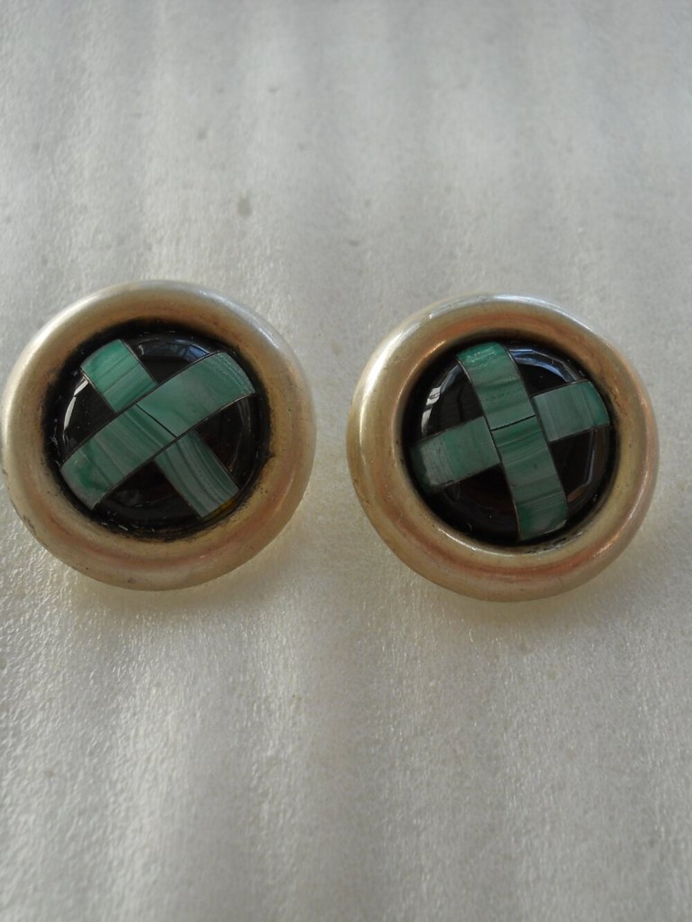 Sterling Domed Earrings 1030